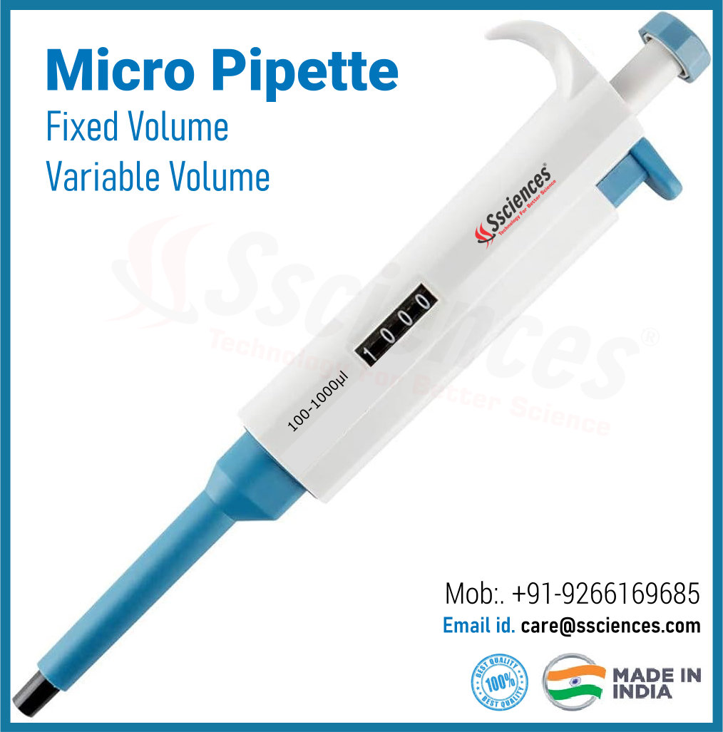 Micropipette in laboratory