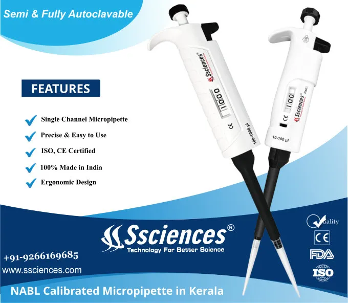 NABL-Calibrated Micropipette in India