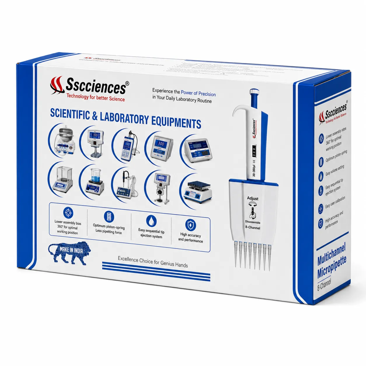 Ssciences Multi channel Pipette side Box